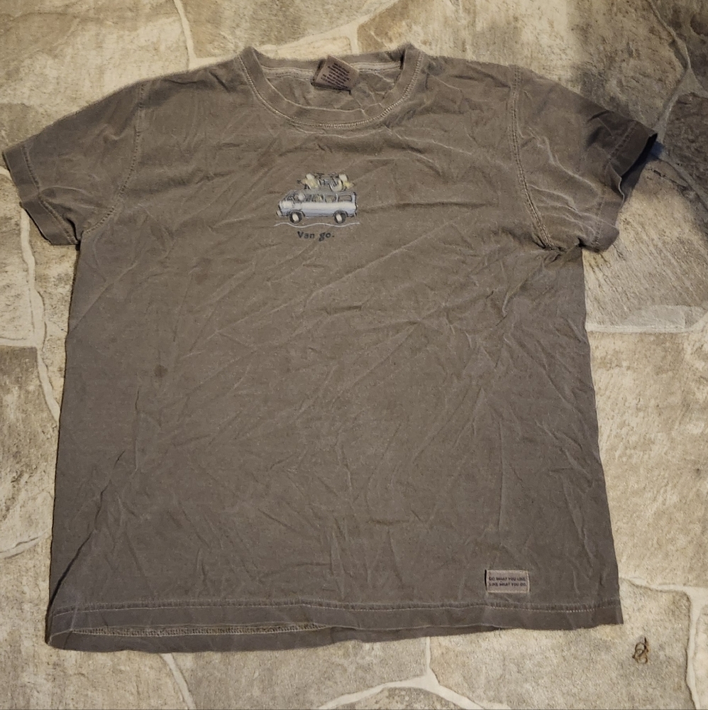 Life Is Good Brown Graphic Tee